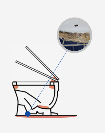 (6) 변기실링 파손 및 오염
